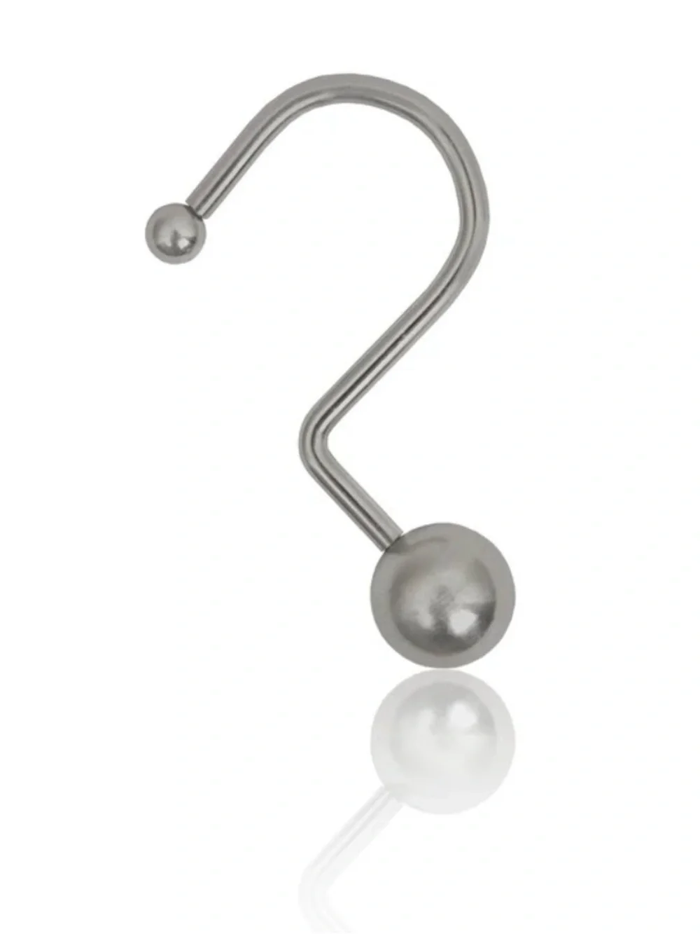 Better Homes & Gardens Metal Ball Shower Curtain Hooks, Set of 12